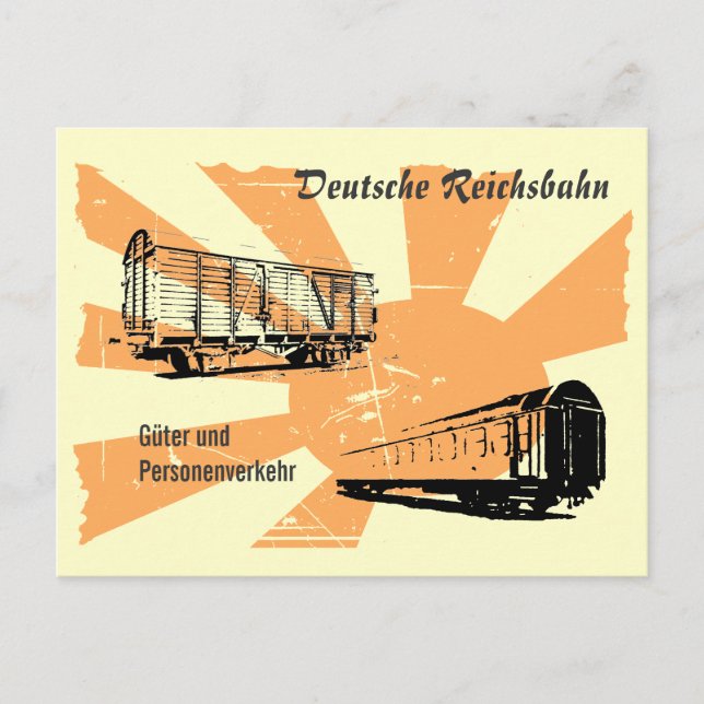 Reichsbahn DDR Design Postcard (Front)