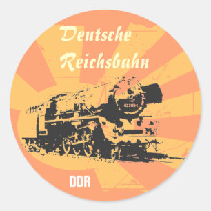Reichsbahndesign DDR Classic Round Sticker