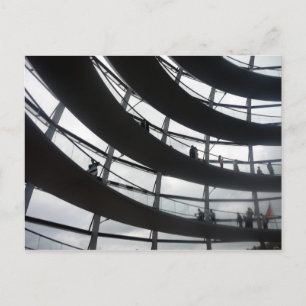 reichstag dome curves postcard