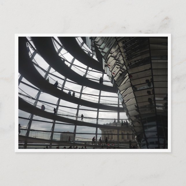 reichstag dome glass postcard (Front)