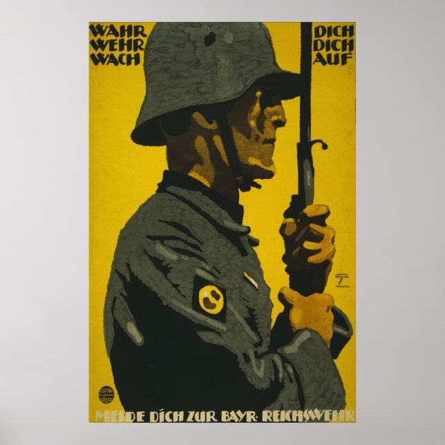 Reichswehr WW1 Recruitment Poster  (Front)