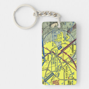 Reid-Hillview Airport chart / taxi diagram Key Ring