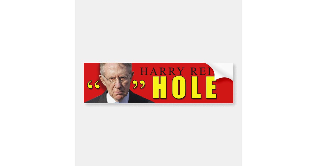 REID HOLE BUMPER STICKER | Zazzle