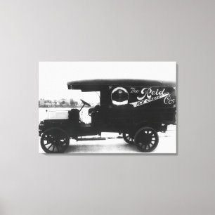 Reid Ice Cream Company Truck Canvas Print