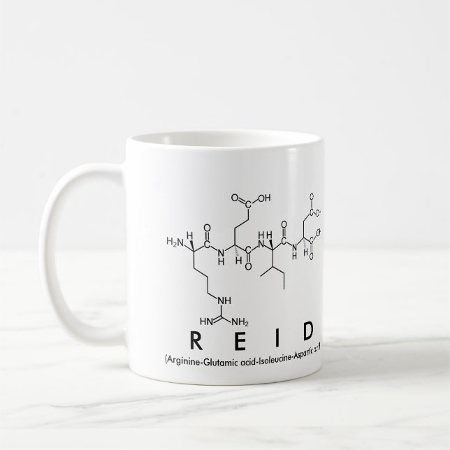 Reid peptide name mug (Left)