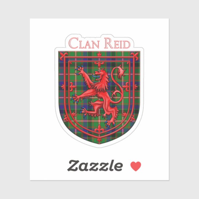 Reid Tartan Scottish Plaid Lion Rampant (Sheet)