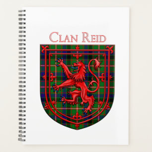 Reid Tartan Scottish Plaid Lion Rampant Planner