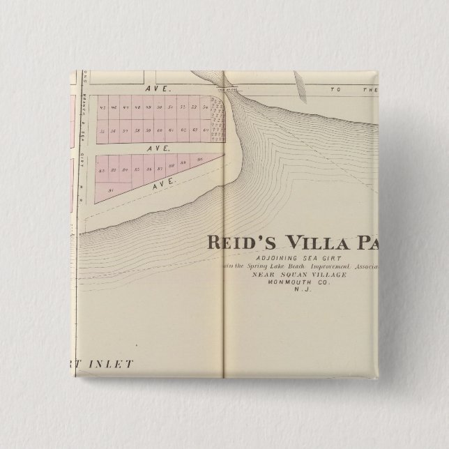 Reid's Villa Park, NJ 15 Cm Square Badge (Front)