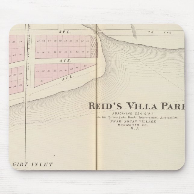 Reid's Villa Park, NJ Mouse Mat (Front)