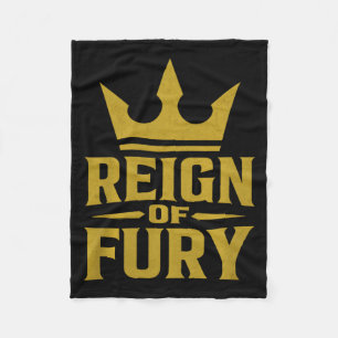 Reign of Fury Martial Arts MMA Boxing Lifestyle Fleece Blanket