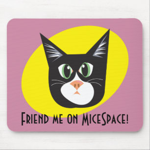 Reigning Cats & Dogs_Furry Faces_Friend Me! Mouse Mat