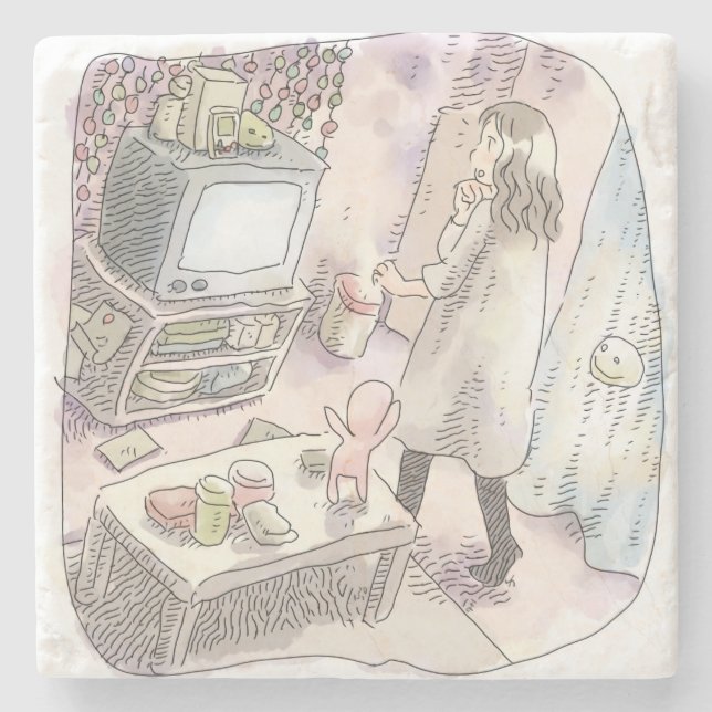 Reiji Saya Stone Coaster (Front)