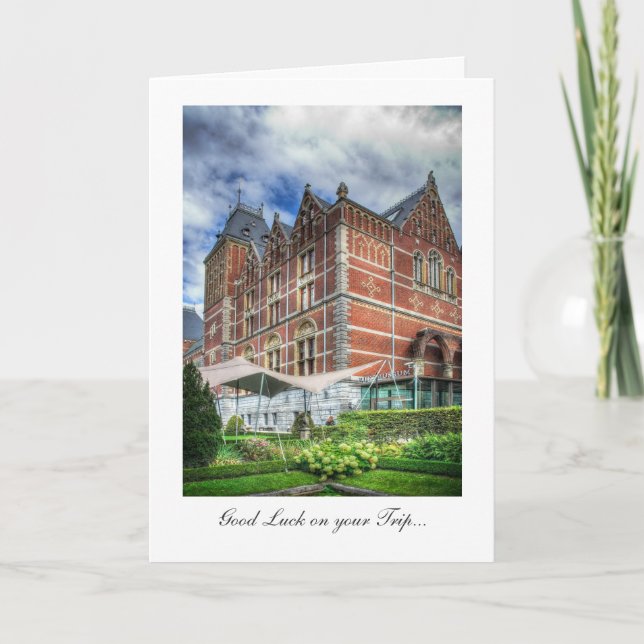 Reijks Museum, Amsterdam - Good Luck on Your Trip Card (Front)