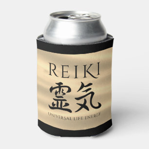 Reiki 霊気 Japanese Calligraphic Life Energy Can Cooler