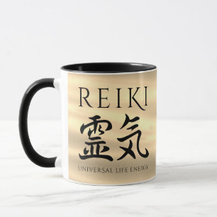 Reiki 霊気 Japanese Calligraphic Life Energy Mug
