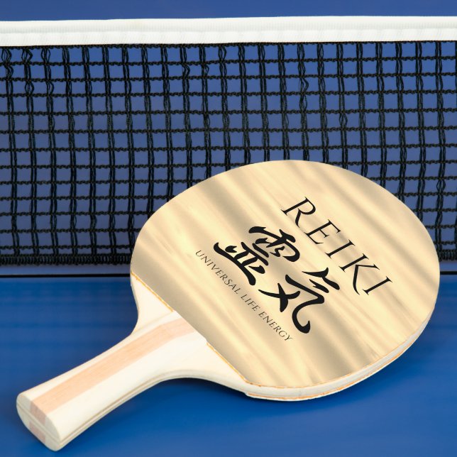 Reiki 霊気 Japanese Calligraphic Life Energy Ping Pong Paddle (Insitu)