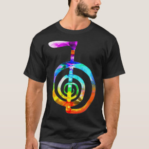 Reiki 7 Chakras colours  Reiki Symbol Choku Rei  T-Shirt