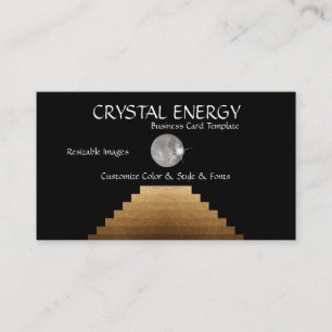 Reiki and Stairs Energy Crystal Business Card