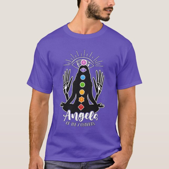 Reiki Angels Ofhe 7 Chakras Loves Energy Healing g T-Shirt (Front)