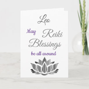 Reiki Blessings Get Well greeting Card