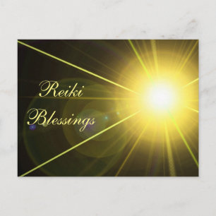 'Reiki Blessings' quote Postcard