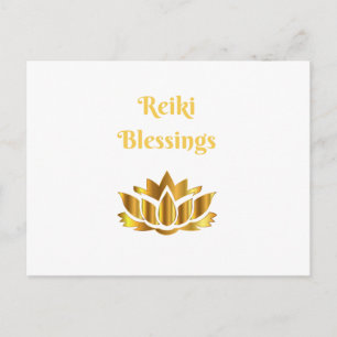 'Reiki Blessings' quote Postcard