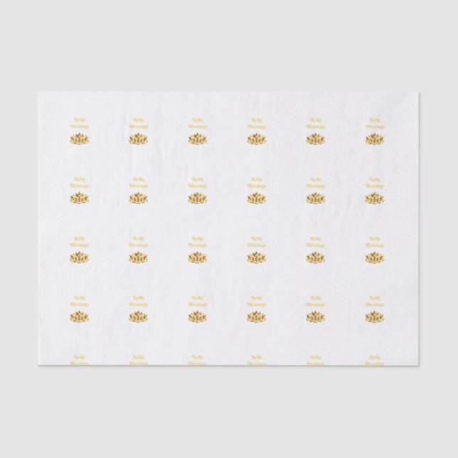 Reiki Blessings Tissue Paper (Front)