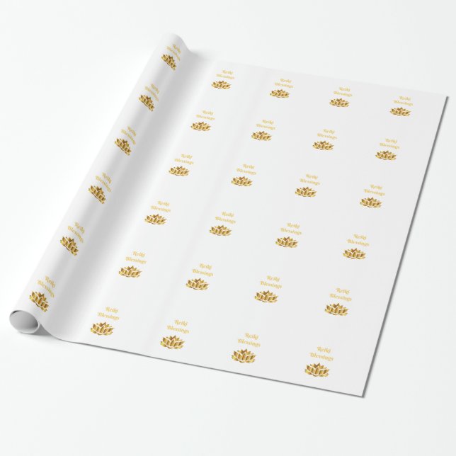 Reiki Blesssings Wrapping Paper (Unrolled)