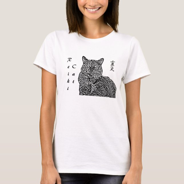 Reiki Cat T-Shirt (Front)