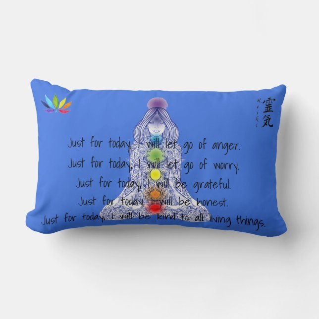 Reiki/Chakra Lumbar Cushion (Front)