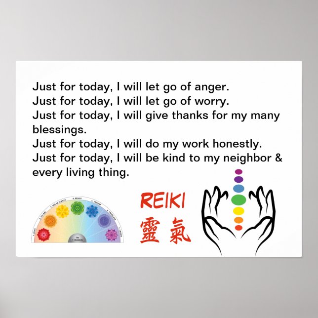 Reiki/Chakra Poster (Front)