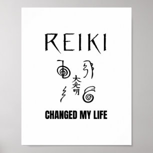 Reiki changed my life   Reiki Healing Energy Gifts Poster