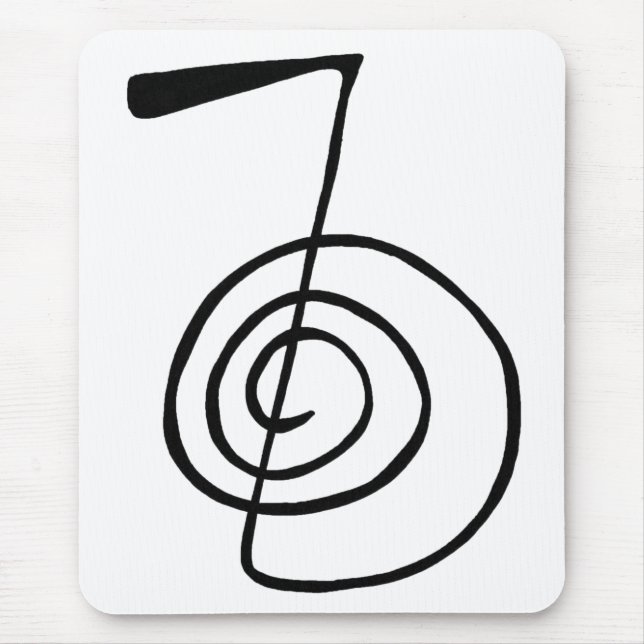 Reiki: Cho Ku Rei: The Power Symbol Postcard Mouse Mat (Front)