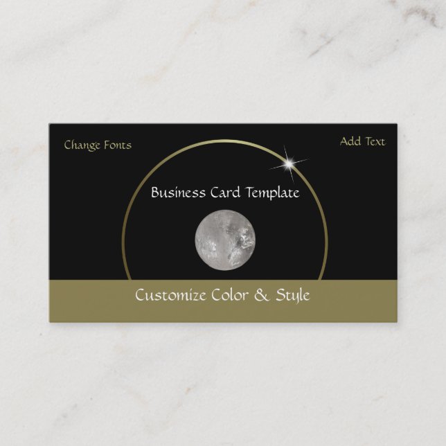 Reiki Crystal Ball Business Card (Front)