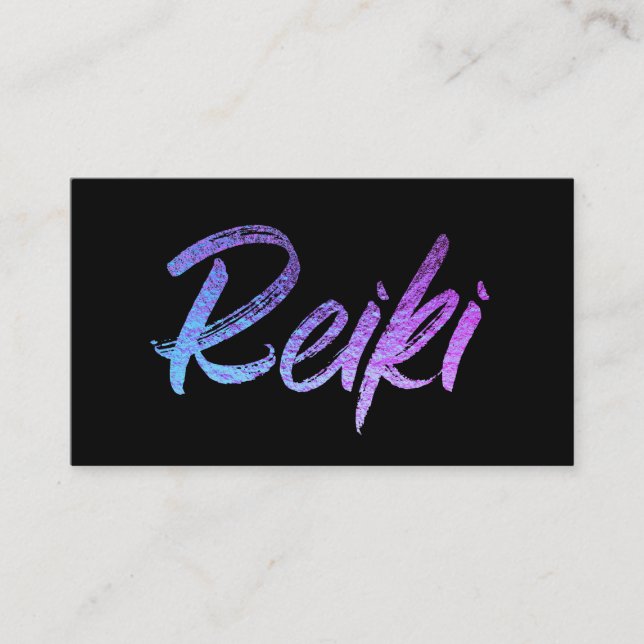 *~*  Reiki Energy Healer Practitioner or Master Business Card (Front)