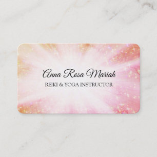 *~* Reiki Energy Healing Bursts - Rays Sparkle Business Card