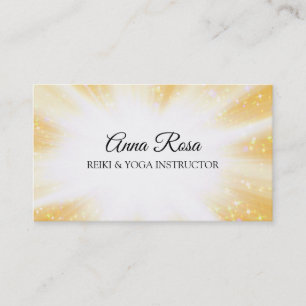 *~* Reiki Energy Healing Sparkle Rays Business Card