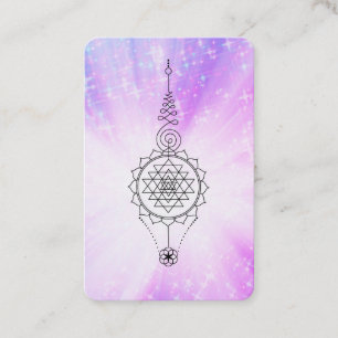 *~* Reiki Energy Healing Sparkle Rays Nirvana Business Card