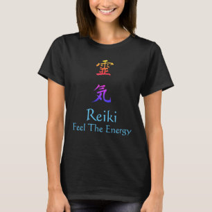 Reiki Feel The Energy Rainbow T-Shirt