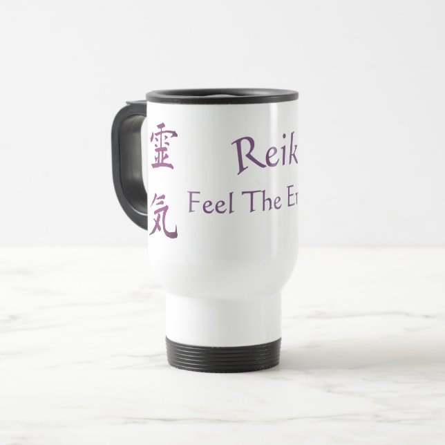 Reiki Feel The Energy   Travel Mug (Front Left)