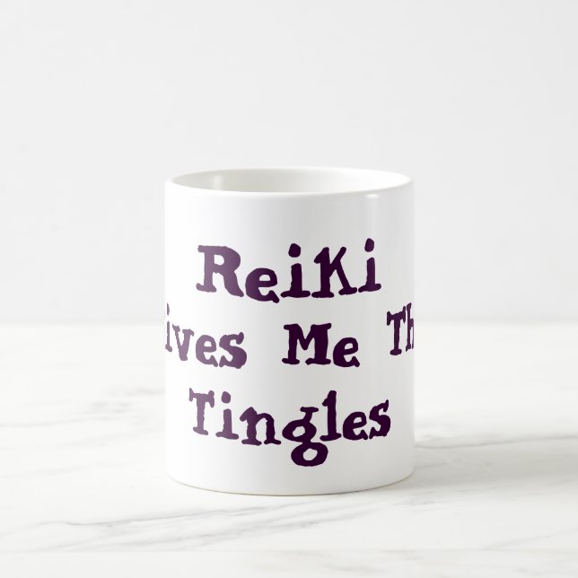 Reiki Gives Me Tingles Coffee Mug (Center)