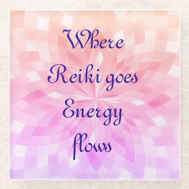 Reiki Glass Coaster (Front)