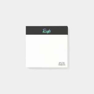 *~* Reiki Green Turquoise Blue &  Iridescent Post-it Notes