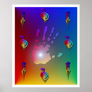 Reiki Hand Poster