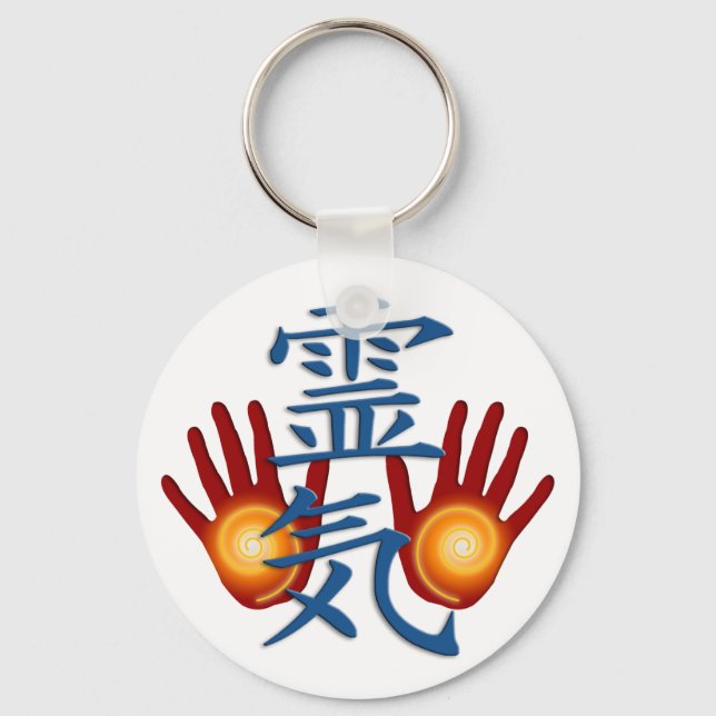 Reiki Hands Key Ring (Front)
