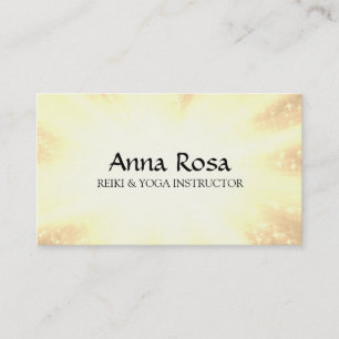 *~* Reiki Healer Rays Energy Healing Sparkles Business Card