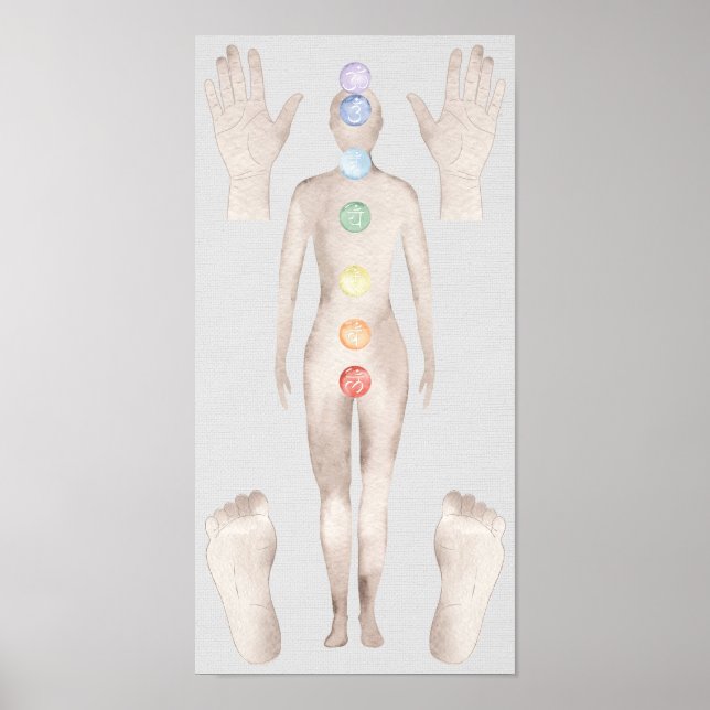 Reiki Healing Board Poster (Front)