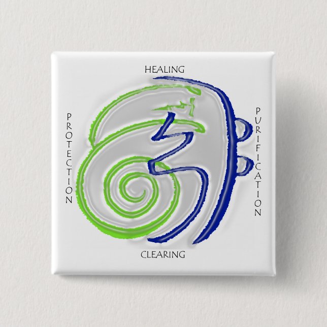 Reiki Healing Button (Front)
