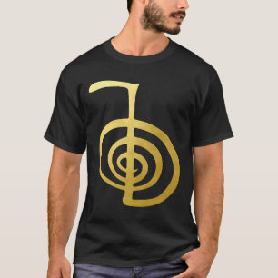 Reiki Healing Cho Ku Rei The Power Symbol Gold Spi T-Shirt