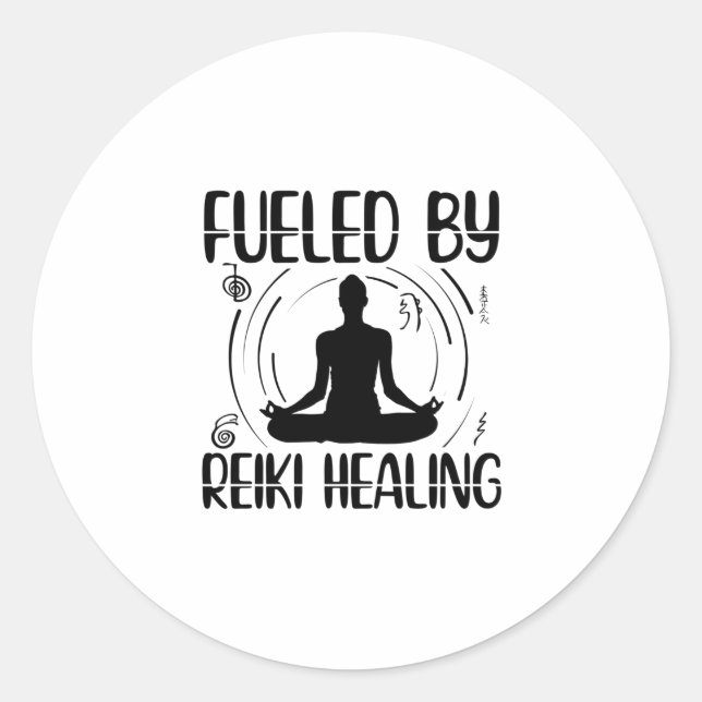 Reiki Healing Energy | Gift Idea For Reiki Masters Classic Round Sticker (Front)